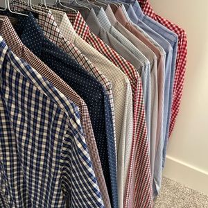 Many mens shirts. Just dry cleaned and selling for $25 each. Discount for bulk